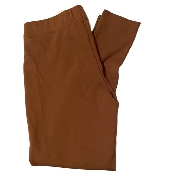 NWT Mud Pie Brown Faux Suede Pants Leggings size M - Picture 3 of 8